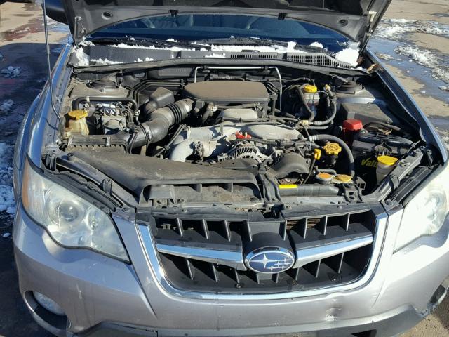 4S4BP61C587365370 - 2008 SUBARU OUTBACK 2. GRAY photo 7