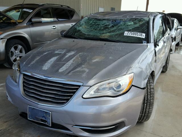 1C3CCBBG8EN144811 - 2014 CHRYSLER 200 TOURIN GRAY photo 2