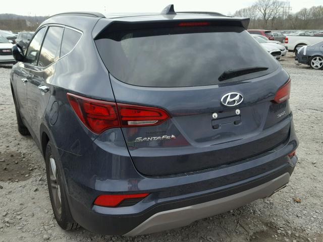 5NMZU3LB7HH026780 - 2017 HYUNDAI SANTA FE S BLUE photo 3