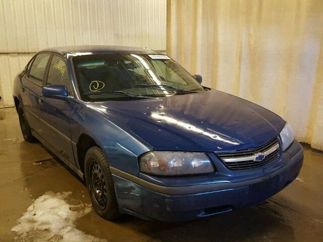 2G1WF52E149159144 - 2004 CHEVROLET IMPALA BLUE photo 1