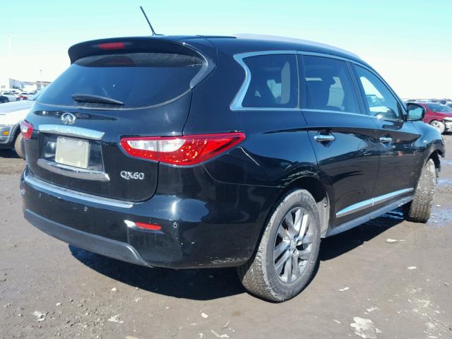 5N1AL0MM8EC508047 - 2014 INFINITI QX60 BLACK photo 4