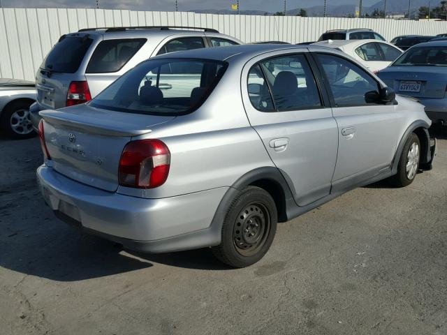 JTDBT123410150563 - 2001 TOYOTA ECHO GRAY photo 4