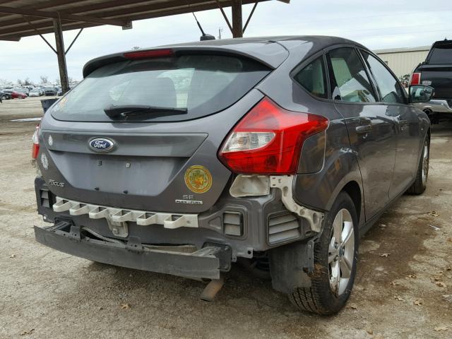 1FADP3K24DL309414 - 2013 FORD FOCUS SE GRAY photo 4