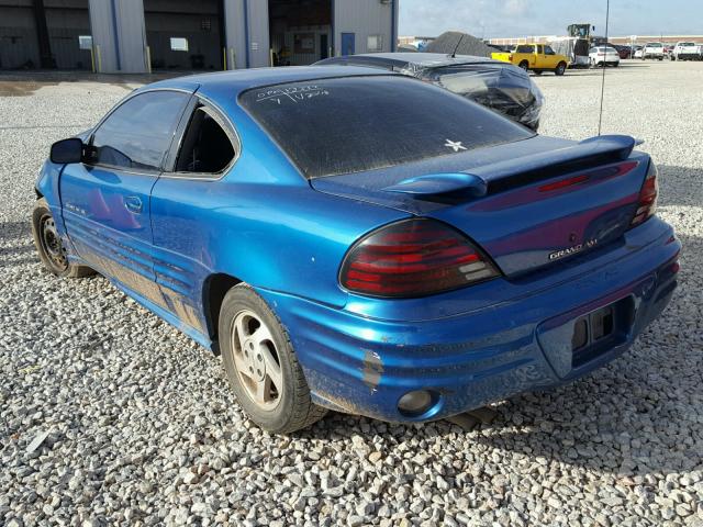 1G2NF12E5YM825155 - 2000 PONTIAC GRAND AM S Կապույտ լուսանկար 3