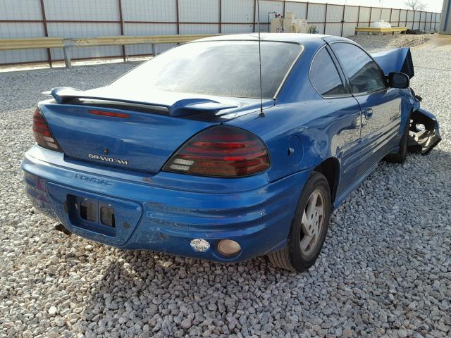 1G2NF12E5YM825155 - 2000 PONTIAC GRAND AM S Կապույտ լուսանկար 4