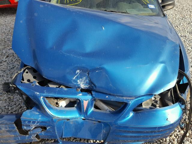 1G2NF12E5YM825155 - 2000 PONTIAC GRAND AM S Կապույտ լուսանկար 7
