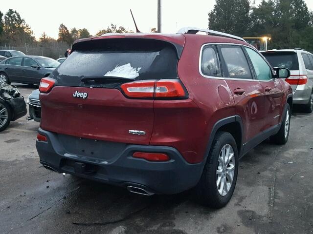 1C4PJLCS3FW602469 - 2015 JEEP CHEROKEE L RED photo 4