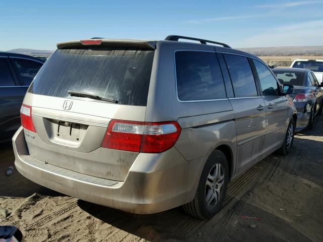 5FNRL38726B459199 - 2006 HONDA ODYSSEY EX GOLD photo 4