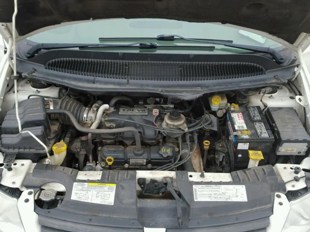 2D8GP44L05R498544 - 2005 DODGE GRAND CARA WHITE photo 7