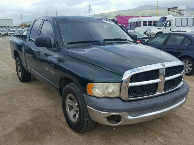 3D7HA18N82G186994 - 2002 DODGE RAM 1500 GREEN photo 1