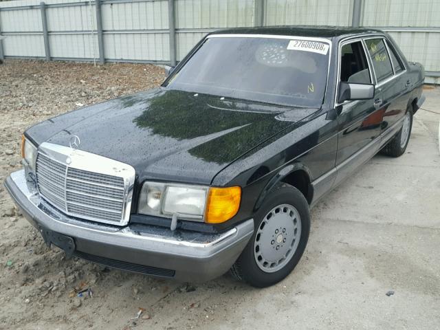 WDBCA35E6MA570227 - 1991 MERCEDES-BENZ 420 SEL BLACK photo 2