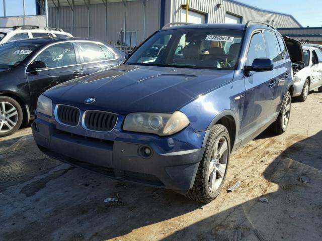 WBXPA93464WA66768 - 2004 BMW X3 3.0I BLUE photo 2