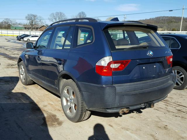 WBXPA93464WA66768 - 2004 BMW X3 3.0I BLUE photo 3