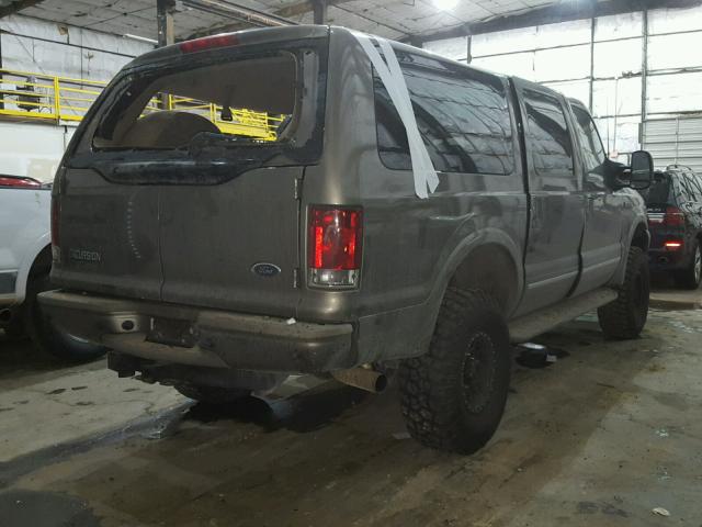 1FMSU43P83EB45366 - 2003 FORD EXCURSION GRAY photo 4