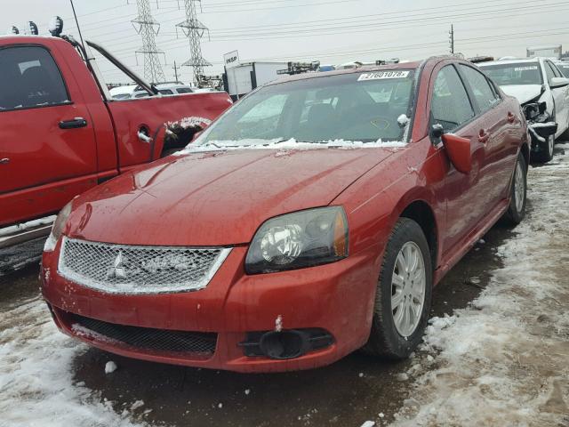 4A32B2FF7AE017082 - 2010 MITSUBISHI GALANT FE RED photo 2