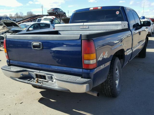 1GTEK19T31E245253 - 2001 GMC NEW SIERRA BLUE photo 4