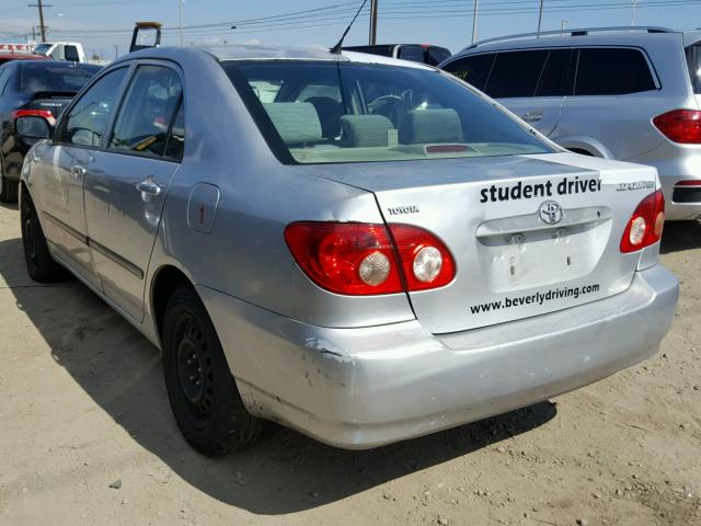 JTDBR32E970101735 - 2007 TOYOTA COROLLA CE SILVER photo 3