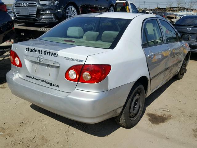 JTDBR32E970101735 - 2007 TOYOTA COROLLA CE SILVER photo 4