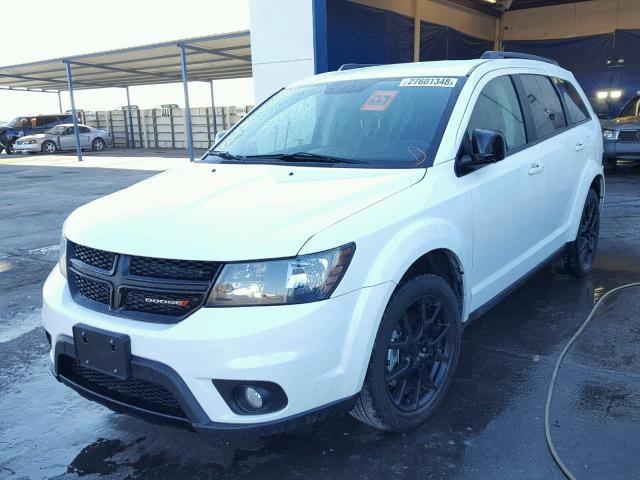 3C4PDCBB0HT517137 - 2017 DODGE JOURNEY SX WHITE photo 2