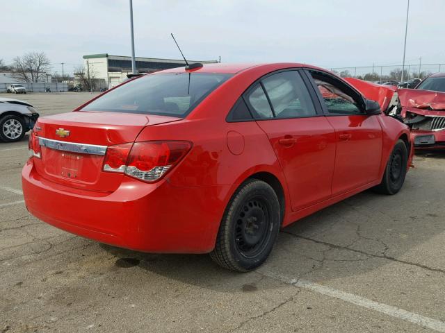 1G1P15SH4F7248448 - 2015 CHEVROLET CRUZE L RED photo 4