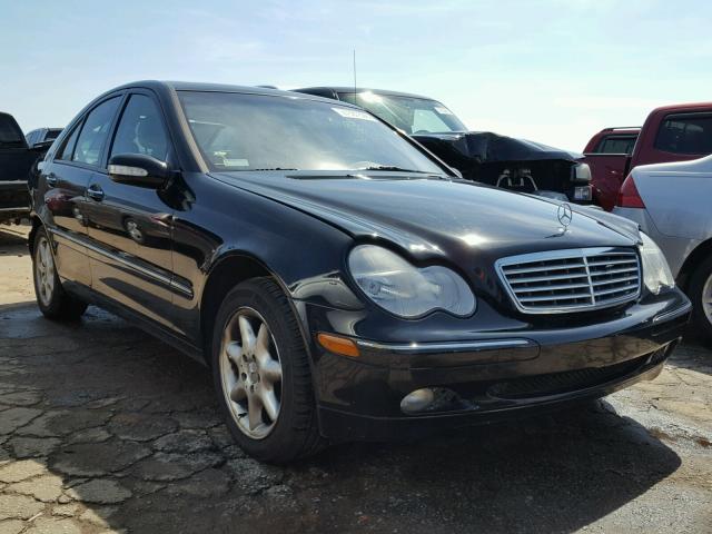 WDBRF64J62F191854 - 2002 MERCEDES-BENZ C 320 BLACK photo 1