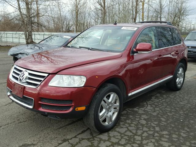 WVGEM77L44D054298 - 2004 VOLKSWAGEN TOUAREG 4. RED photo 2