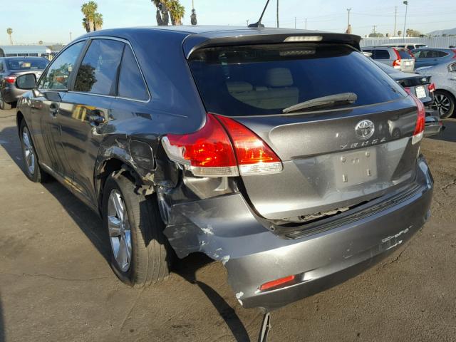 4T3ZE11A59U004317 - 2009 TOYOTA VENZA BASE GRAY photo 3