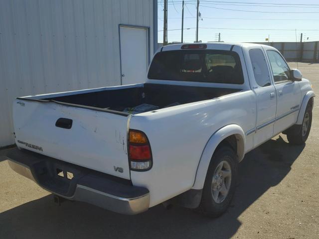 5TBRT3810YS030064 - 2000 TOYOTA TUNDRA ACC WHITE photo 4