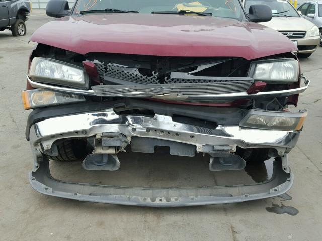 1GCEC19V25Z102565 - 2005 CHEVROLET SILVERADO BURGUNDY photo 9