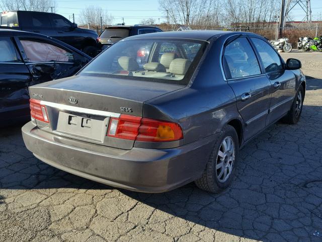 KNAGD128725132543 - 2002 KIA OPTIMA MAG TAN photo 4