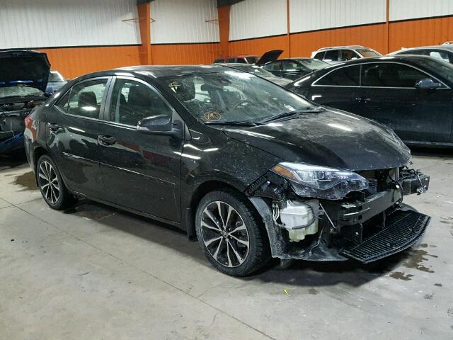 2T1BURHEXHC822260 - 2017 TOYOTA COROLLA L BLACK photo 1