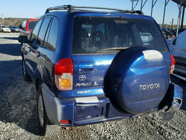 JTEGH20V726008204 - 2002 TOYOTA RAV4 BLUE photo 3