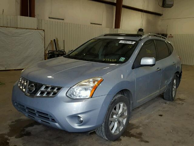 JN8AS5MTXCW273663 - 2012 NISSAN ROGUE S BLUE photo 2