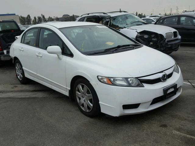 2HGFA1F58BH530541 - 2011 HONDA CIVIC LX WHITE photo 1