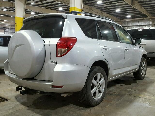 JTMBK31V176013040 - 2007 TOYOTA RAV4 LIMIT SILVER photo 4