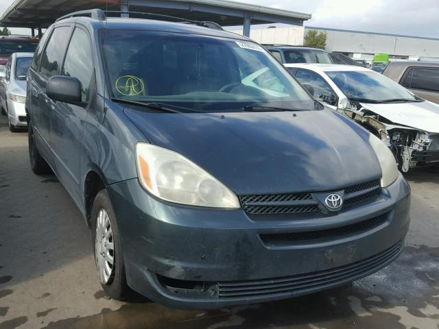 5TDZA23C74S156142 - 2004 TOYOTA SIENNA CE BLUE photo 1