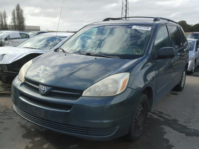 5TDZA23C74S156142 - 2004 TOYOTA SIENNA CE BLUE photo 2