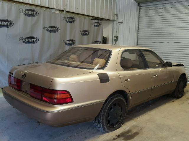 JT8UF11E4P0153554 - 1993 LEXUS LS 400 BEIGE photo 4