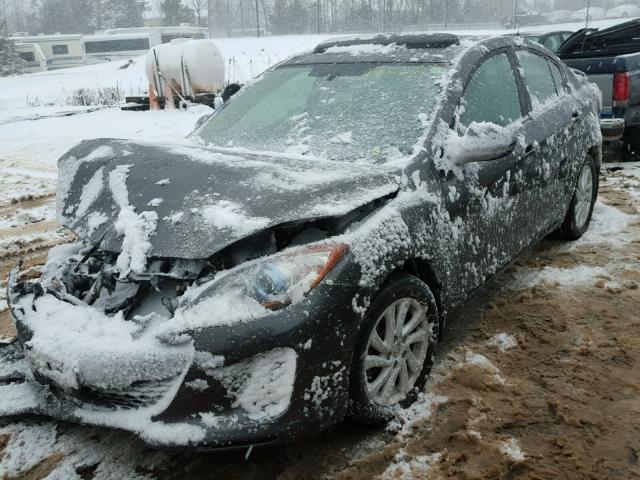 JM1BL1V82C1649964 - 2012 MAZDA 3 I GRAY photo 2