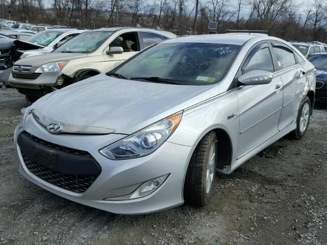 KMHEC4A47DA078129 - 2013 HYUNDAI SONATA HYB SILVER photo 2