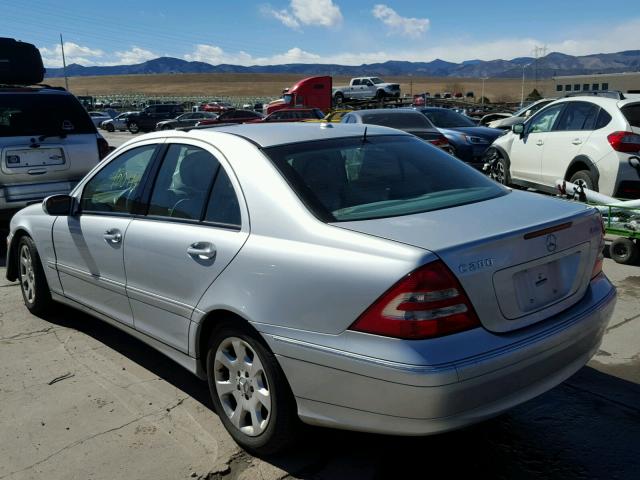 WDBRF92H46F806506 - 2006 MERCEDES-BENZ C GENERATI SILVER photo 3