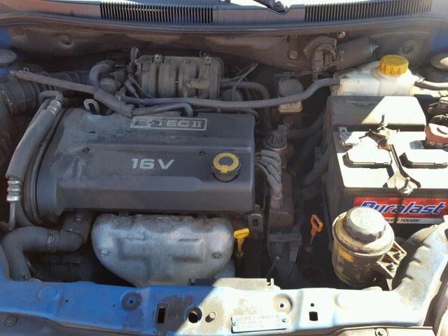 KL1TD66638B137831 - 2008 CHEVROLET AVEO BASE Mavi foto 7