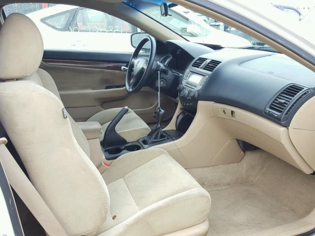 1HGCM71326A016756 - 2006 HONDA ACCORD LX WHITE photo 5