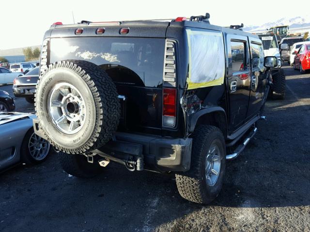 5GRGN23U55H113640 - 2005 HUMMER H2 BLACK photo 4