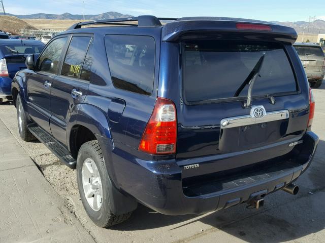 JTEBU14RX70127873 - 2007 TOYOTA 4RUNNER SR BLUE photo 3