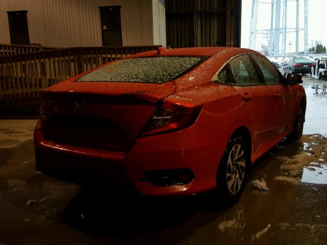 2HGFC2F76JH517691 - 2018 HONDA CIVIC EX RED photo 4