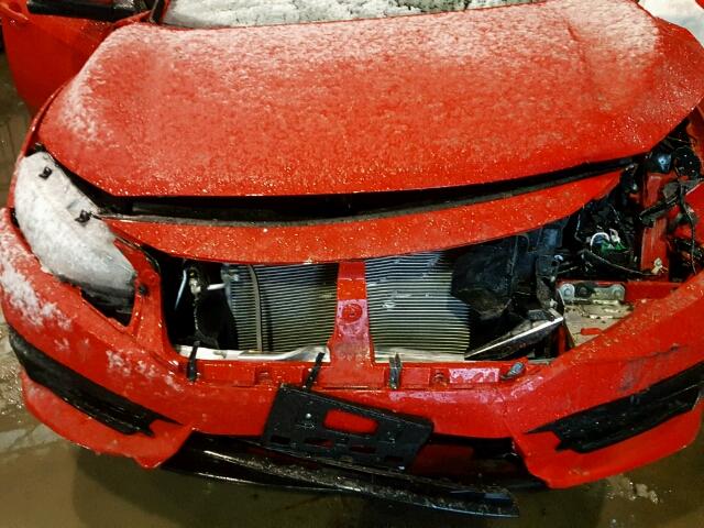 2HGFC2F76JH517691 - 2018 HONDA CIVIC EX RED photo 7