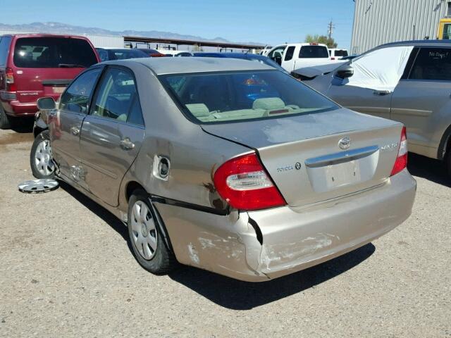 4T1BE32K03U772419 - 2003 TOYOTA CAMRY LE GOLD photo 3