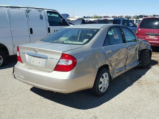 4T1BE32K03U772419 - 2003 TOYOTA CAMRY LE GOLD photo 4