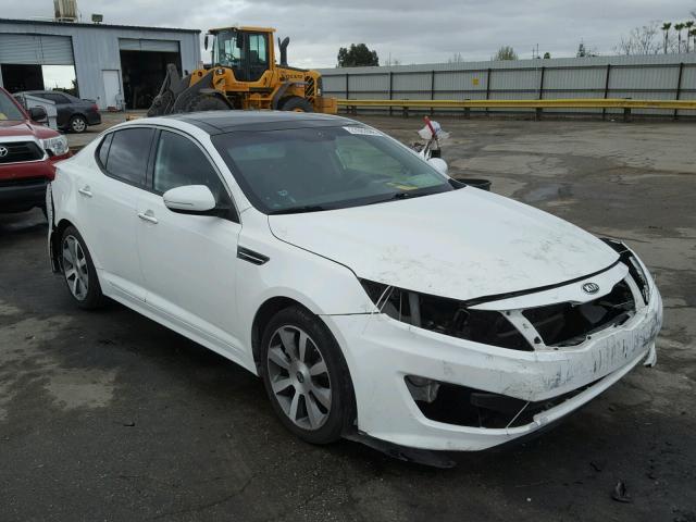 5XXGR4A60DG248641 - 2013 KIA OPTIMA SX WHITE photo 1